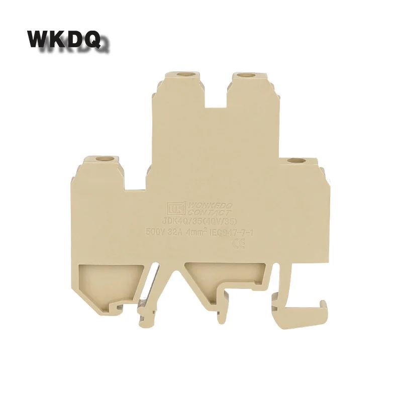 10pcs DK 4QV/35 Equivalent to WEIDMULLER Double-deck Screw Connection Din Rail Terminal Block Connector DK4QV/35