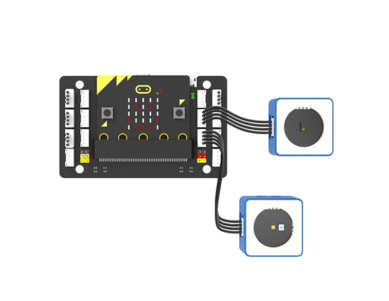 Yahboom Microbit V1.5  V2 Sensor Expansion Board with PH2.0 cable connect to various sensors  compatible with  different modules