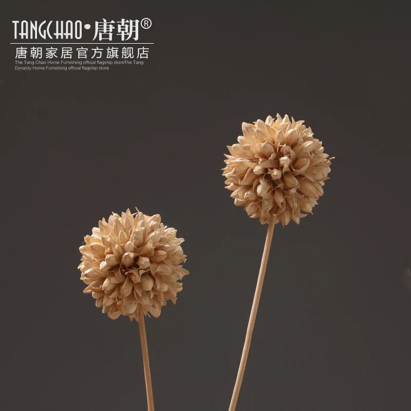 

Tang Dynasty simulation flowers really dry flower ball living room dining table tea table flower art ornaments set home