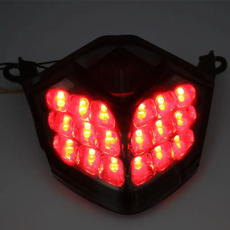 Motorcycle Rear Tail Light Brake Turn Signals LED Light For Kawasaki Z750 2007-2012/Z1000