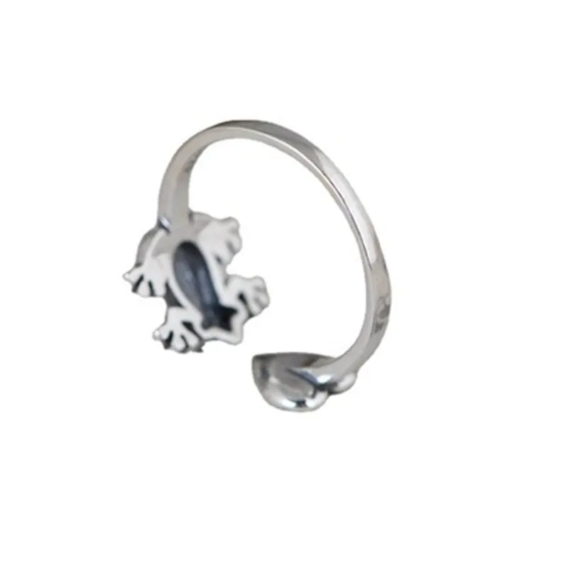 Vintage Chic Katzen-Tier-Knöchelringe für Frauen, Charmante Gothic Punk Frosch-, Hasen-, Oktopus-Offene Fingerringe, Modeschmuck – Detail 30