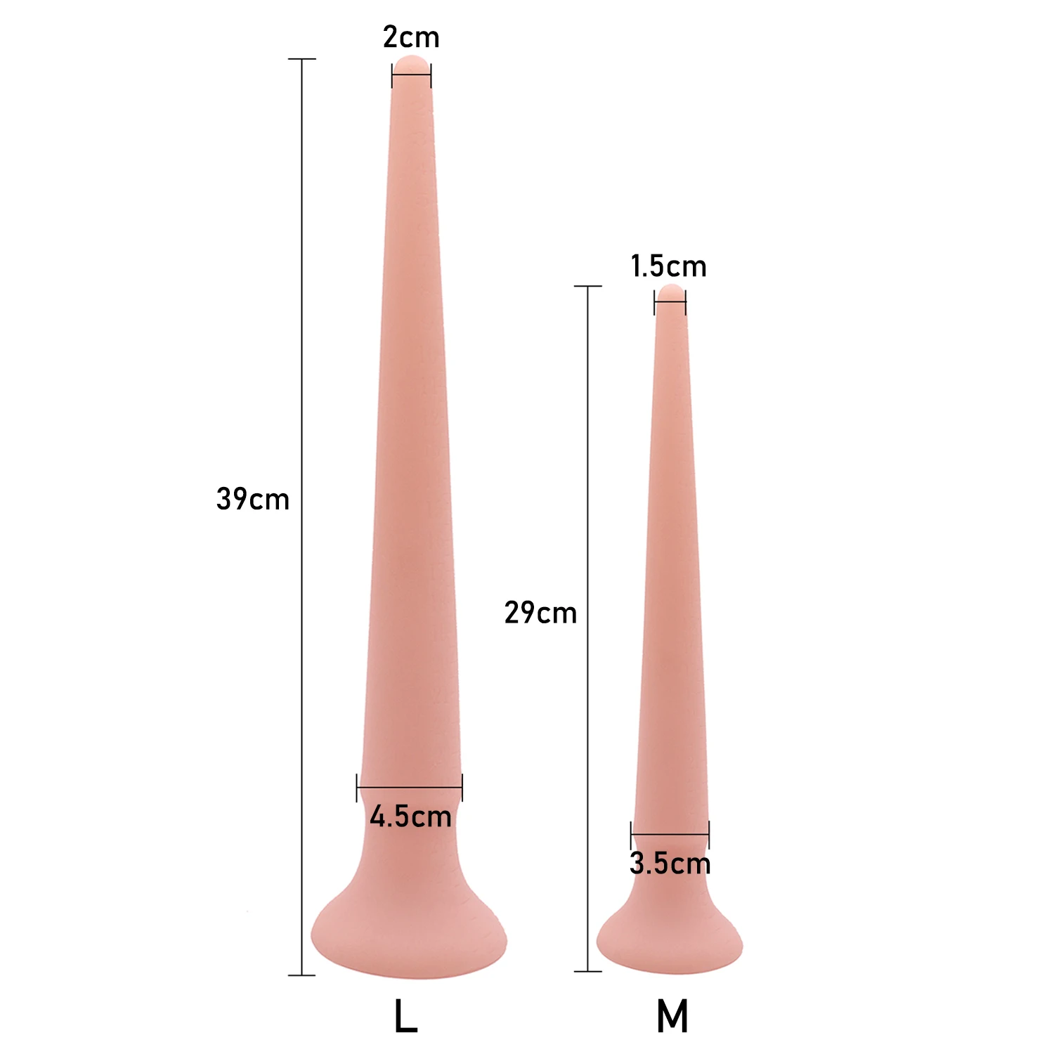 سوبر طويلة الطبية سيليكون المكونات الشرج قضبان اصطناعية تحفيز الشرج والمهبل الطول الزائد الشرج موسع الشرج الجنس لعب للنساء والرجال #2