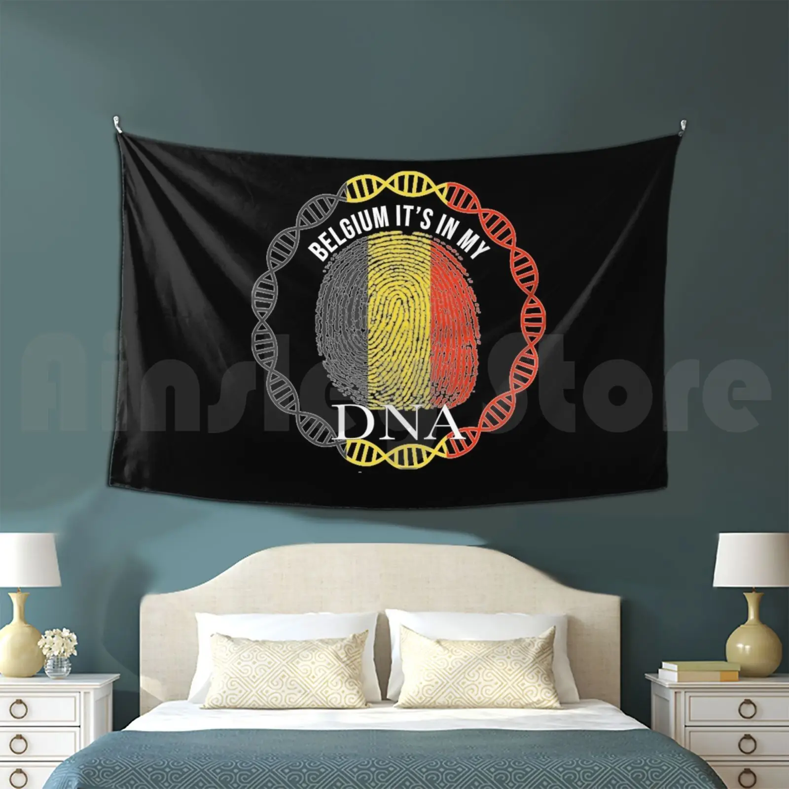 Belgium Its In My Dna-Gift For Belgian From Belgium Customized Tapestry Belgium Belgian Belgian