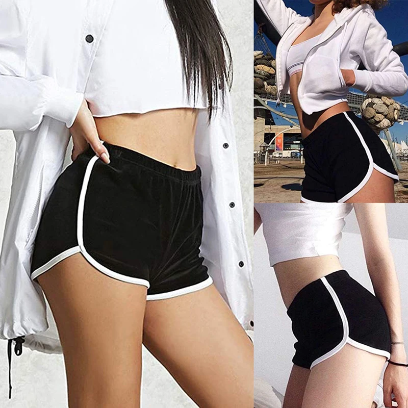 

Gym Fitness Sports Shorts Women Summer Candy Color Runing Yoga Short Pants Casual Lady Elastic Waist Correndo Short Pants