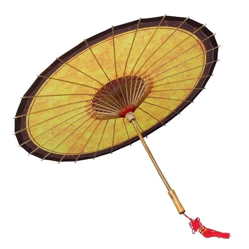 70cm Parasol Tradition Classical Oilpaper Decor Dance Wooden Handle Hang Umbrella Immaterial Culture vintage Rain Umbrella Women