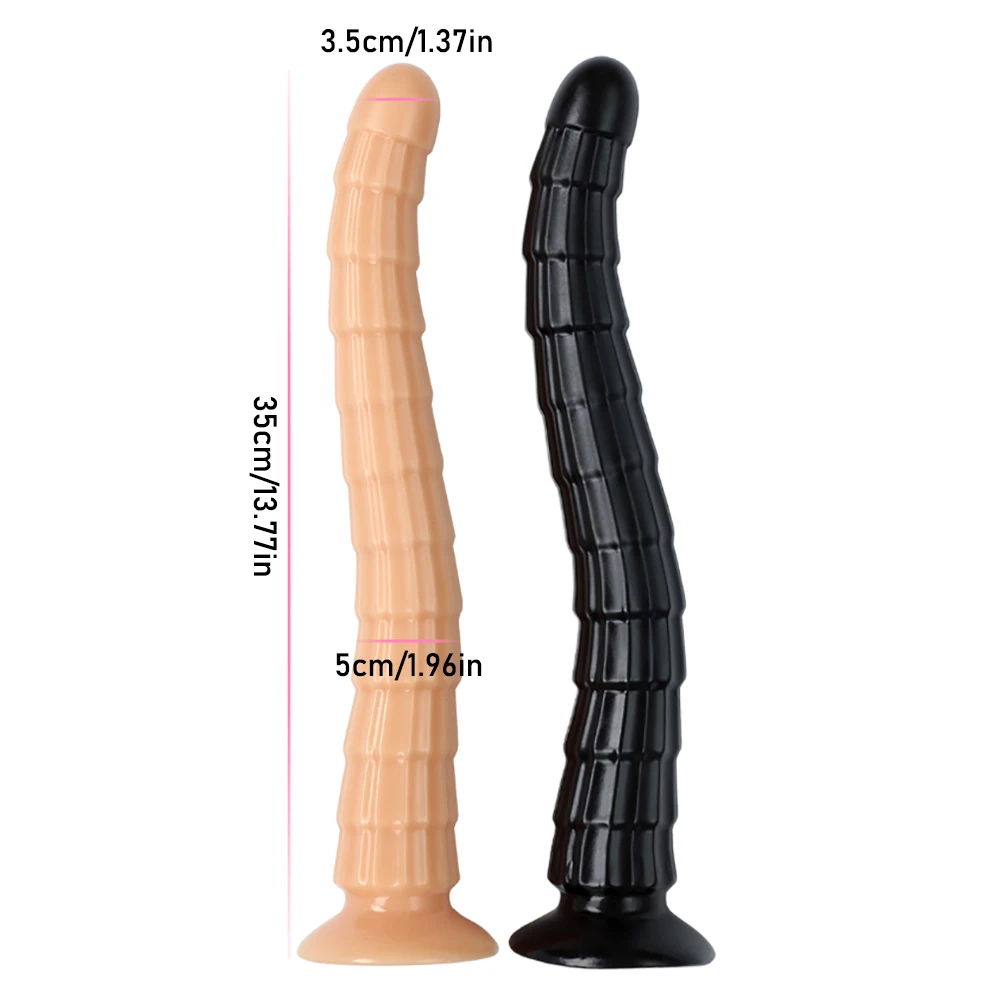 35*5CM Overlength Dildos Soft Anal Plug Sex Toys Healthy Anal Dilator Big Penis with Suction Cup Super Long Phallus Butt Plug