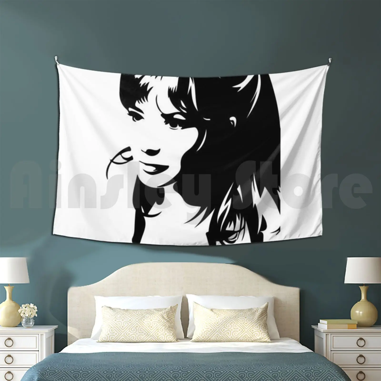 Mylène Farmer Tapestry Living Room Bedroom Mylene Farmer