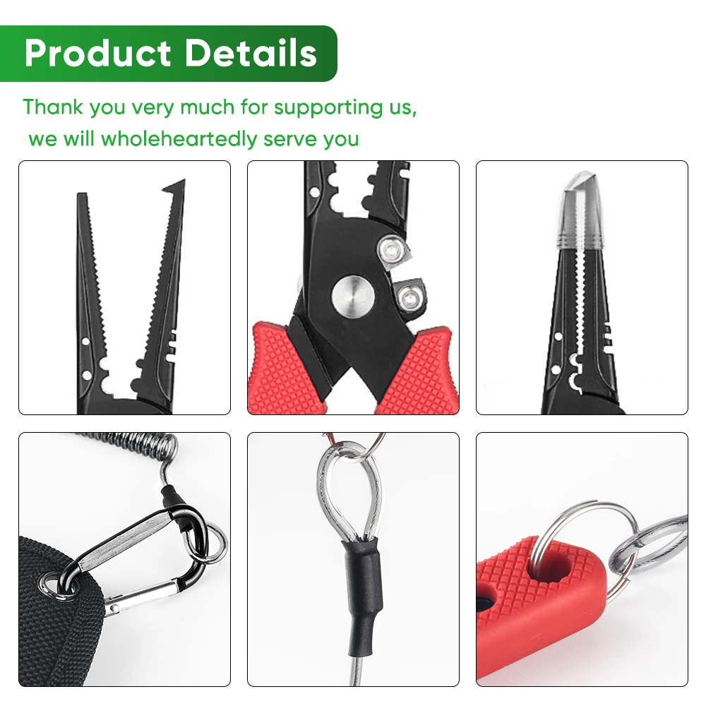 DNDYUJU Fishing Pliers Multifunctional Knot Line Braid Cutter Crimp 420 Stainless Steel Scissors Hook Remover Fishing Equipment