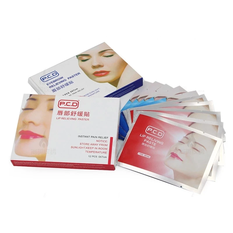 

12 Pcs Tattoo Eyebrow Microblading Repair Cream Strong Tattoo Care Lip Eyebrow Relieving Paste For Permanent Makeup Accessories