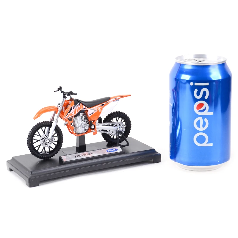 Welly 1:18 KTM 450SX-F Die Cast Vehicles Collectible Hobbies Motorcycle Model Toys