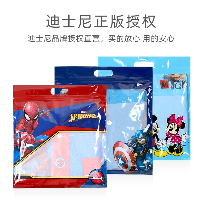 Disney Children Raincoat Boy Kids Spider-Man Poncho Long Waterproof Schoolbag Big Boy Student Raincoat Elsa Raincoat Girl Poncho