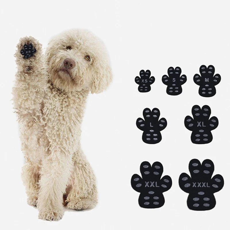 4pcs/set Disposable Puppy Big Dog Foot Patch Pad Anti-scratch Non-slip Pet Beach Shoes for Small Large Dogs mascotas Accessories