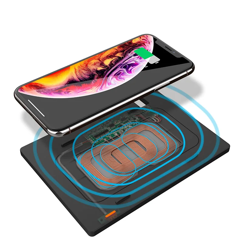 

Car QI Wireless Charger Accessories Interior Modification 10W Fast Charging Phone Pad Mat For Toyota Camry 2018 2019 2020 2021