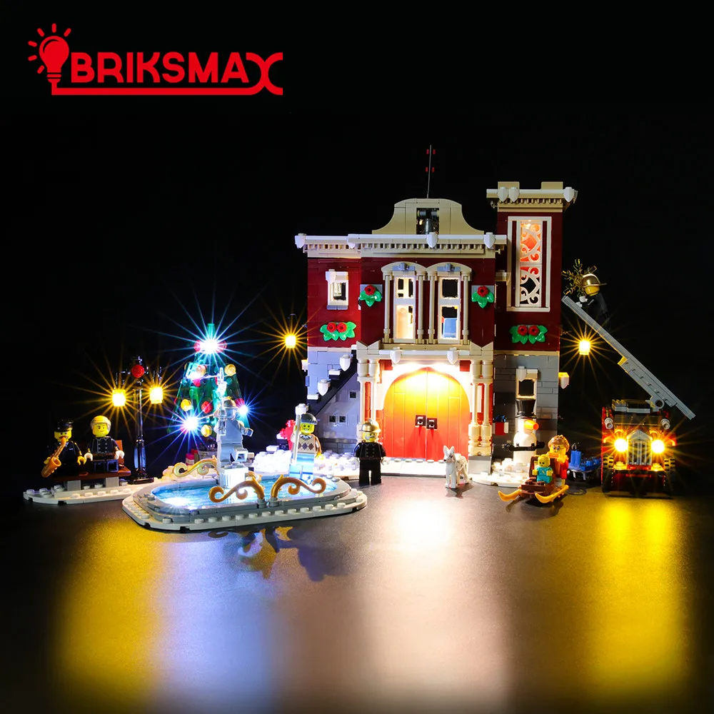 BriksMax Led Light Kit For Christmas Series Compatible With 10249/10245/10254/10259/10263 NOT Include The Model)