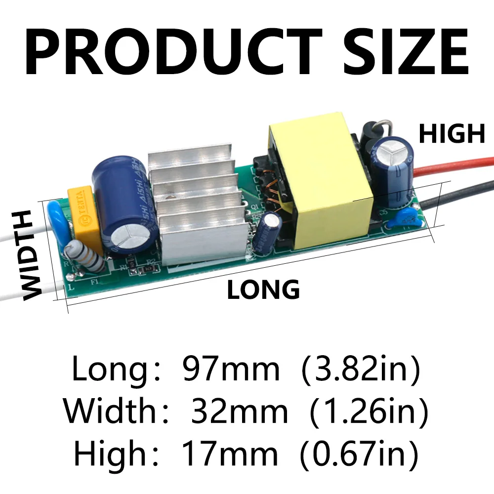 LED Driver No Flicker 40W 50W DC24-46V Power Supply Constant Current Control Lighting Transformer Bare board For LED Diode Lamp