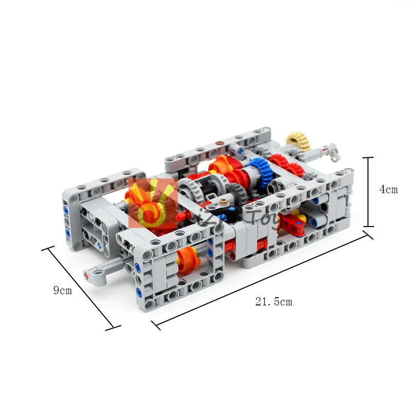 Technologia MOC mechaniczna grupa silnika skrzynia biegów 4 6 8 prędkości z odwrotnym i neutralnym DIY klocki klocki kompatybilny samochód