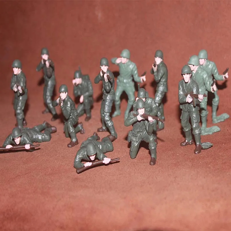 WW2 Miniature Accessories Military Scene Ornaments World War II Soldier Army Infantry Signaller Action Figure Figurine Model Toy