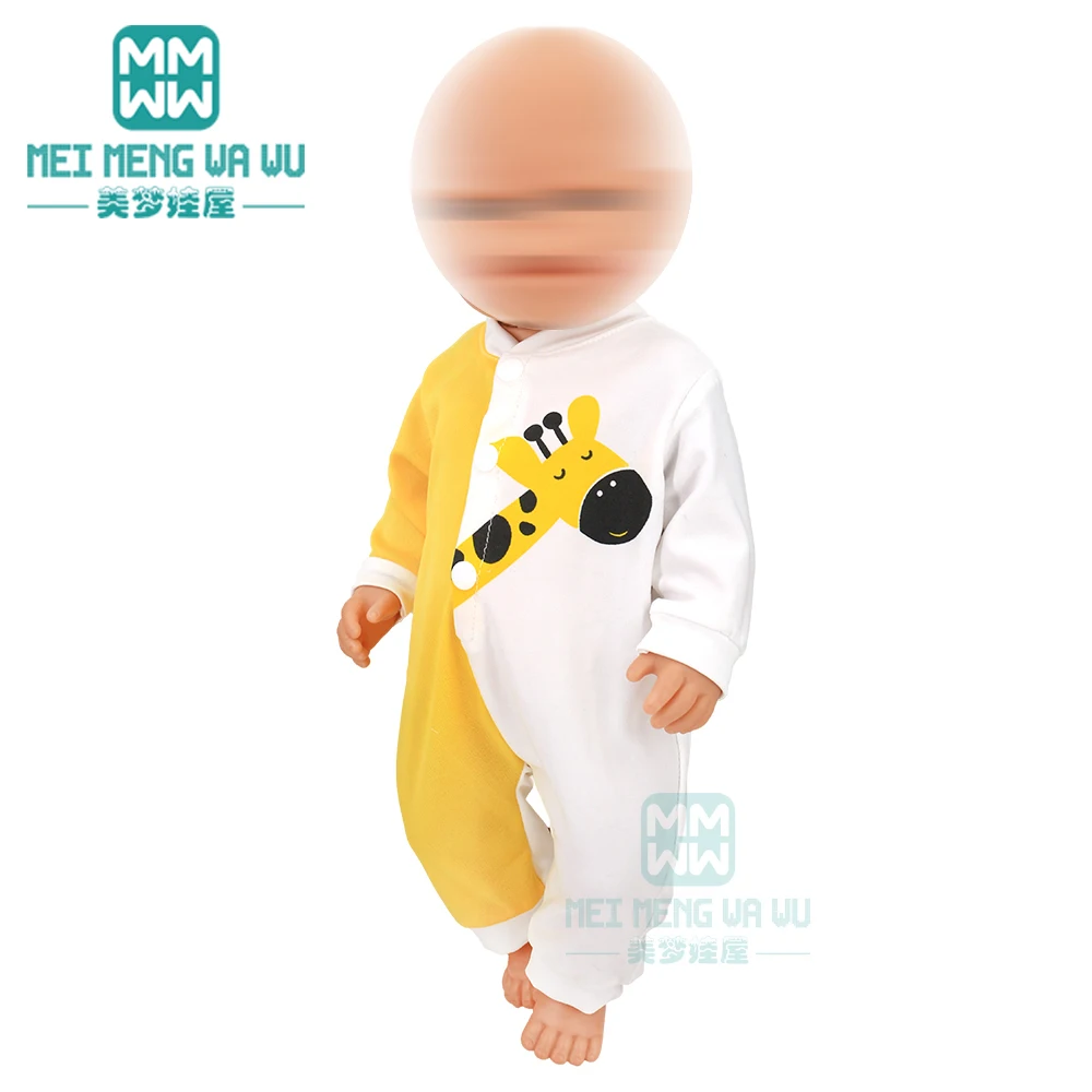 Doll clothes for 17inch 43 cm toy born doll accessories Jumpsuit clothes