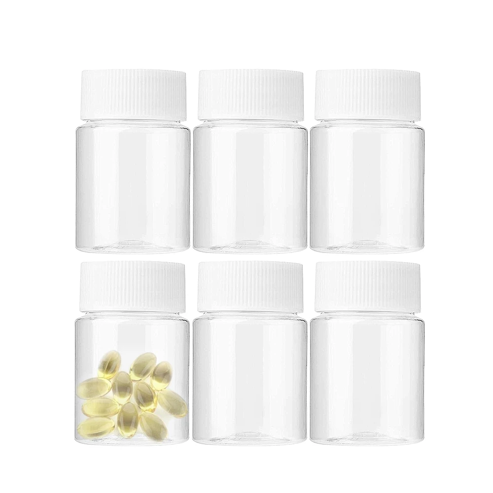 15PCS Empty Plastic Medicine Pill Bottle Container 20ml Solid Powder Medicine Chemical Bottles for Medical Packaging