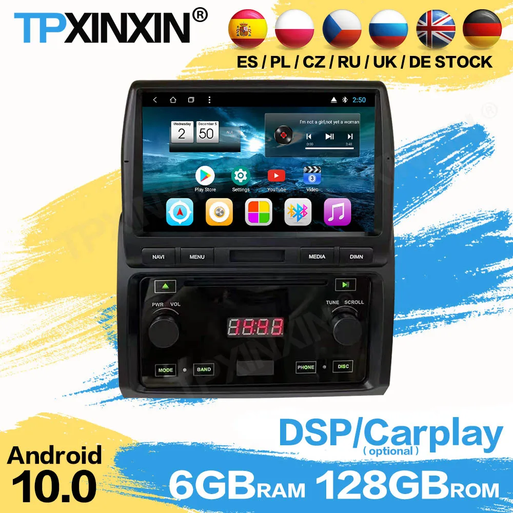 

Автомагнитола 2 Din на Android 10 для Toyota Land Cruiser 70 76 LC76 LC70 LC75 2005-2020