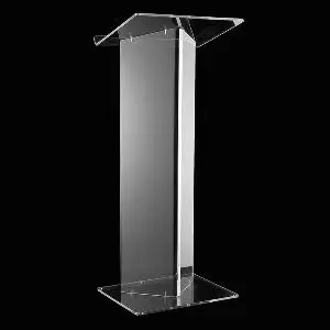 Free Shipping Fixture Displays Acrylic Podium With Slant Large Reading Surface Reception Desk Office Furniture