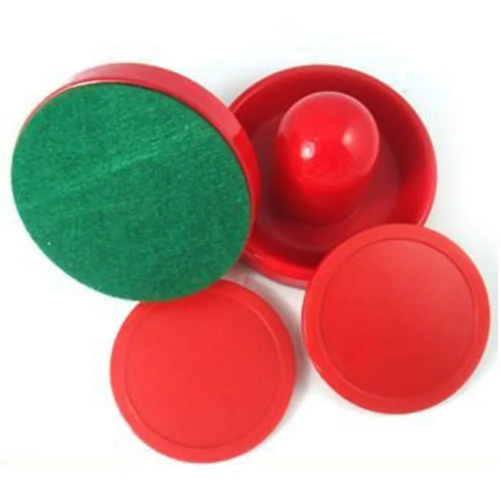 New Mini Air Hockey 65mm Goalies 50mm Pucks Felt Pusher Set CN Seller