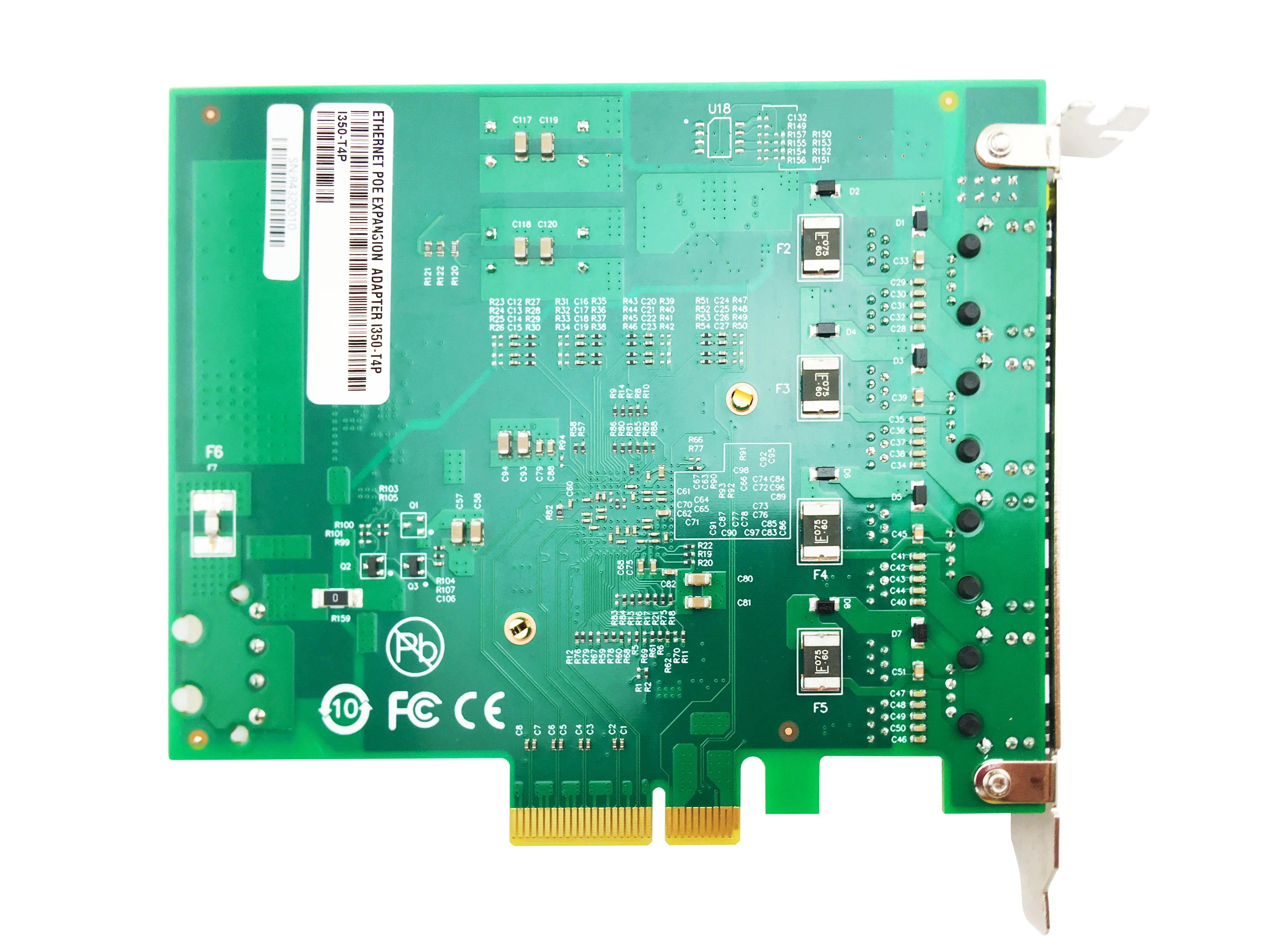 Imagem -02 - Placa de Rede Poe com Frame Grabber I350-t4poe 10 Mbps 100 Mbps 1000mbps Rj45 Pcie 2.1 x4 Baseado em Intel I350am4