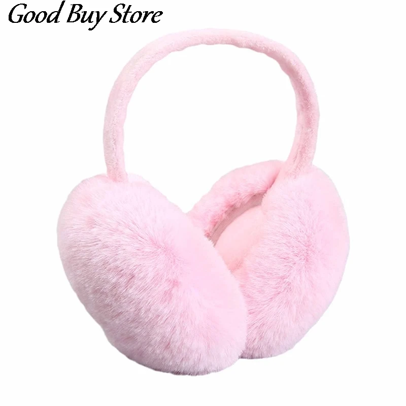 Flurry Fur Earmuffs Winter Cold Protection Women Men Warm Headphones Earmuff Soft Plush Ear Warmer Skiing Cycling Earflap Cover