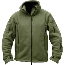 Military Man Fleece tad Tactical Softshell Jacket Outdoor Polartec Thermal Sport Hiking Polar Hooded Coat Outerwear Army Clothes