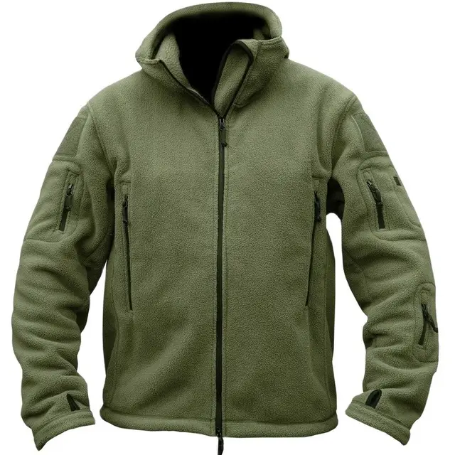 Żołnierz Polar tad kurtka taktyczna typu softshell na świeżym powietrzu Polartec termiczna Sport piesze wycieczki Polar z kapturem płaszcz odzież wierzchnia odzież wojskowa