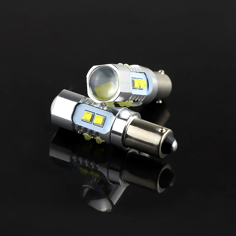 2 Stück Fehlerfreie Weiße Bay9s H21W 64136 LED-Lampen für Volkswagen VW Golf MK7 GTD GTI R TSI LED-Rückfahrleuchten Weiß – Detail 9
