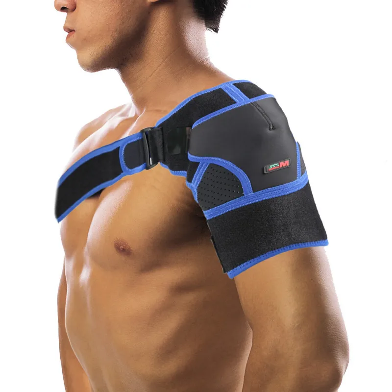 Neoprene Shoulder Support Brace Strap with Pressure Pad Back Shoulder Pain Relif Shoulder Compression Sleeve Guard Wrap Bandage