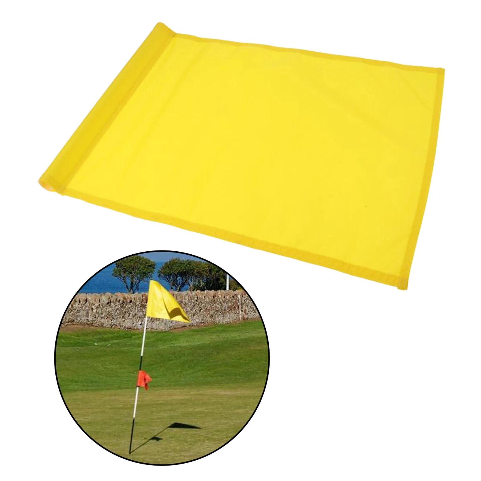 Golf Hole Pole Cup Flag with Tube Insrted Standard Putting Green Flag Target Flags Course Flag for Yard