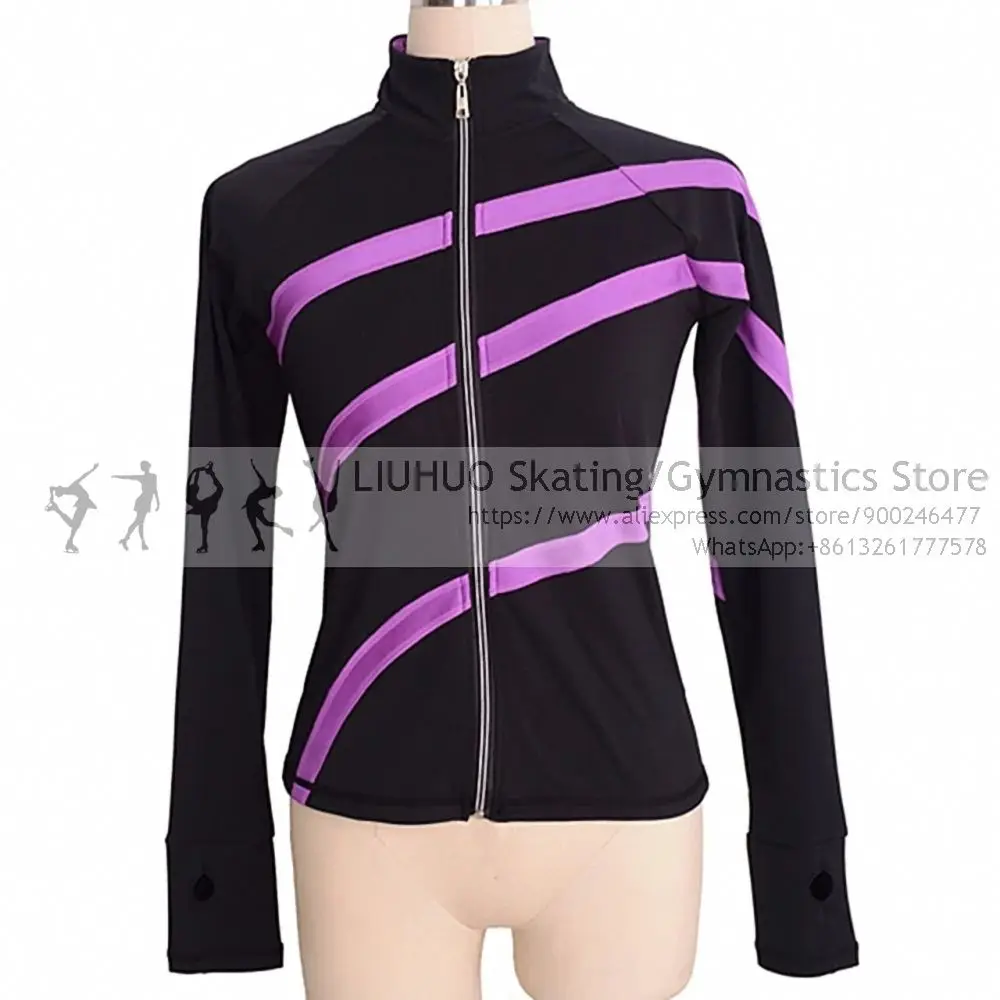 

Figure Skating Jackets Girls Straps Long sleeves Women Skiing Roller ice skating sleeves for Skating training Practise wear