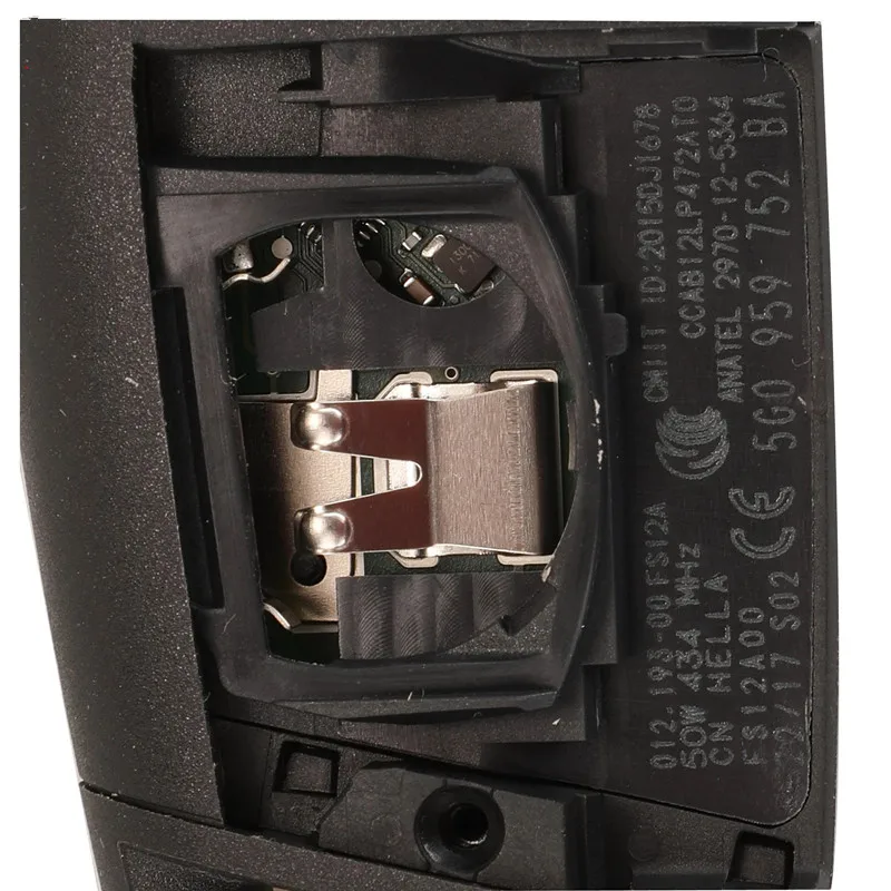 KEYECU originale OEM Flip telecomando portachiavi 3 pulsanti 434Mhz per Volkswagen Golf 7 Tiguan Touran POLO P/N: 5G0 959 752 BA