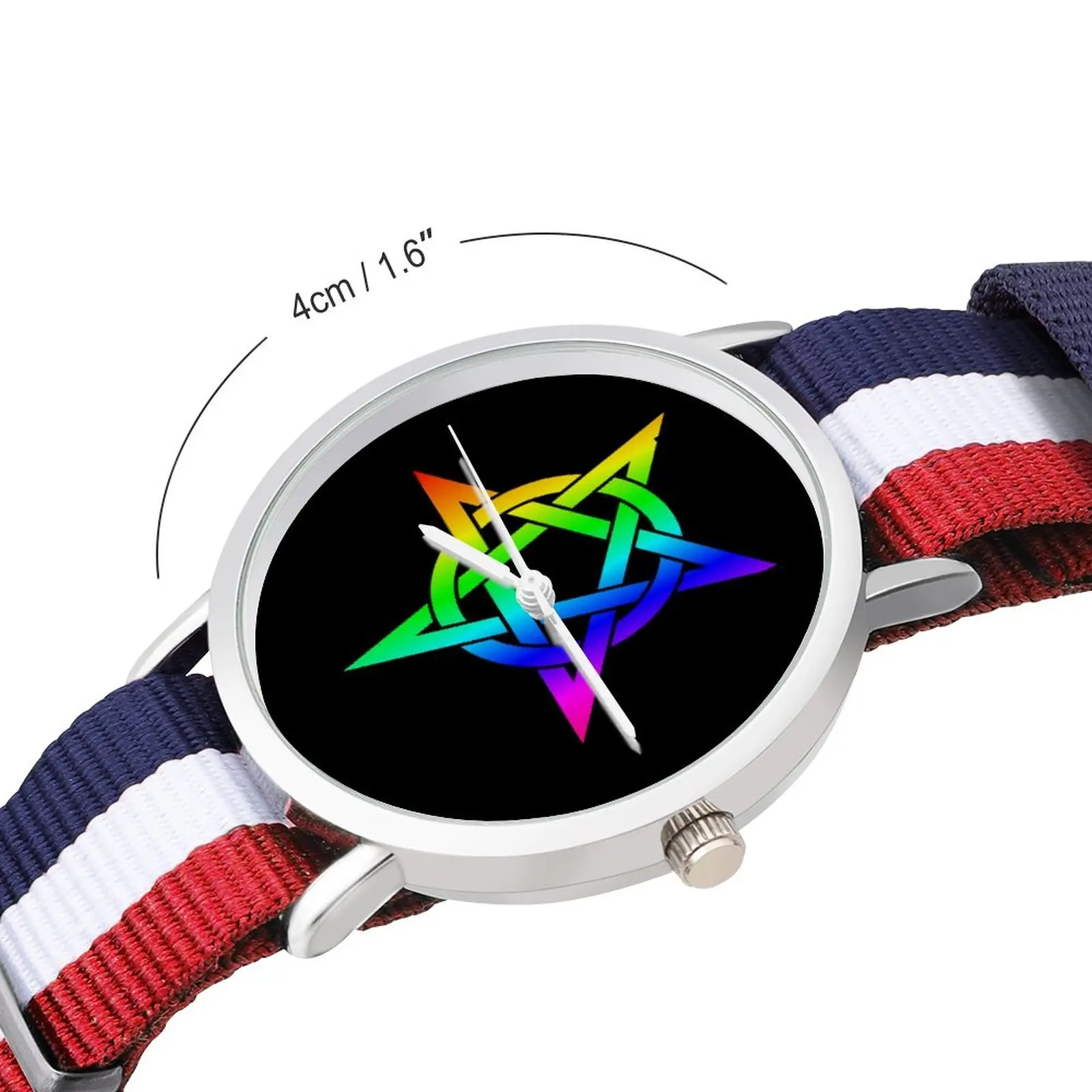 Pentagram Quartz Watch Man Business Wrist Watch Cheap Design Strong Wristwatch