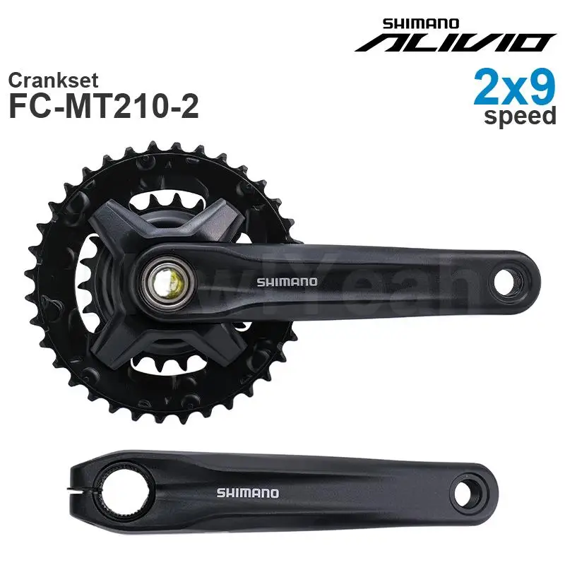 Shimano alivio m3100 mtb cárter FC-MT210-2 36-22t 170mm- 2x9-speed peças originais fonte