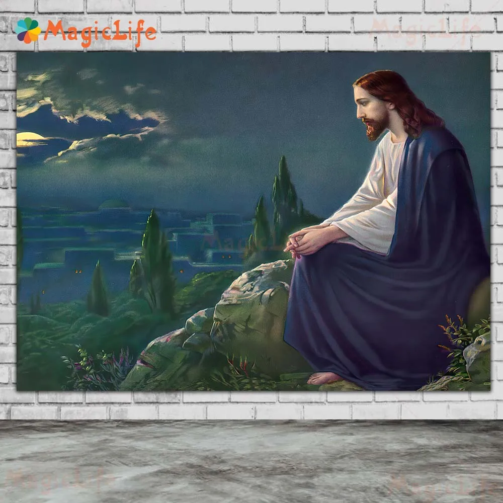 The Last Supper Jesus Christ Wall Art Canvas Painting Jerusalem Mount Religious Eucharist Poster And Prints Home Decoration