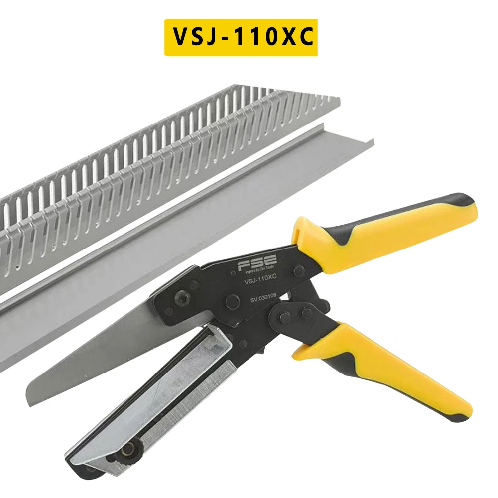 PVC Wire Slot Cutting Tool 45°/90°Multi Angle Manual Plastic Trunking Cutter PE PPR Plastic Pipe Cutting Trim Scissor VSJ-110XC