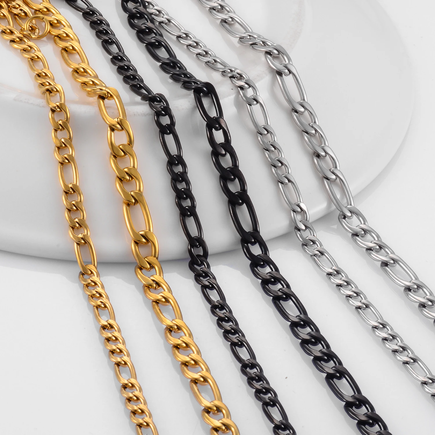 Classic Stainless Steel Figaro Chain Hot Selling High Quality Jewelry for Men and Women