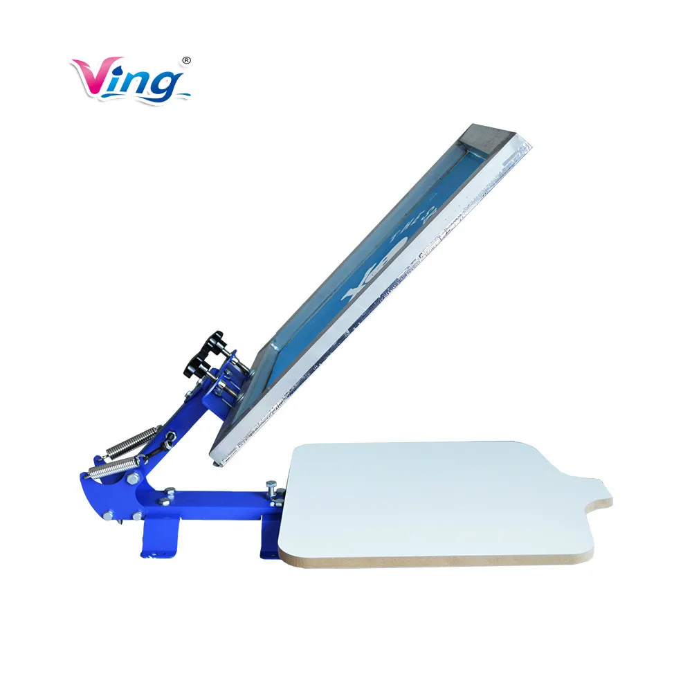 CALCA 1 Color 1 Station Manual Silk Screen Printing Press for T shirt