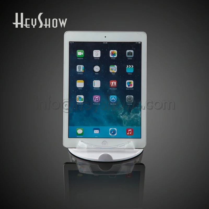 Tablet Acrylic Display Stand Ipad Holder Round IPhone Clear Base Transparent Phone Pedestal For Apple Samsung Xiaomi Huawei Shop