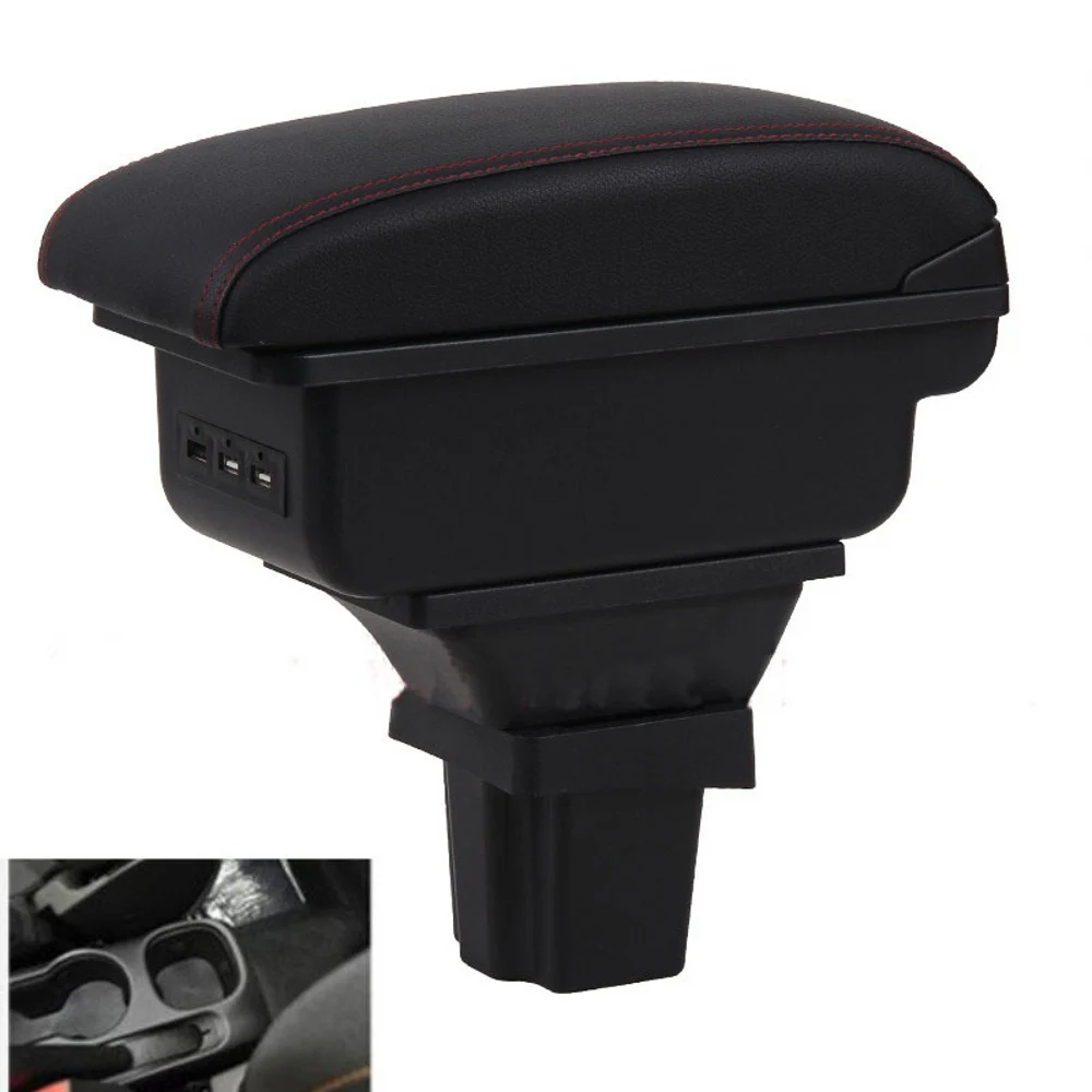 

For Car Chevrolet Trax Armrest Box Central Content Interior Arm Elbow Rest Storage Case Car-styling with USB Cup Holder