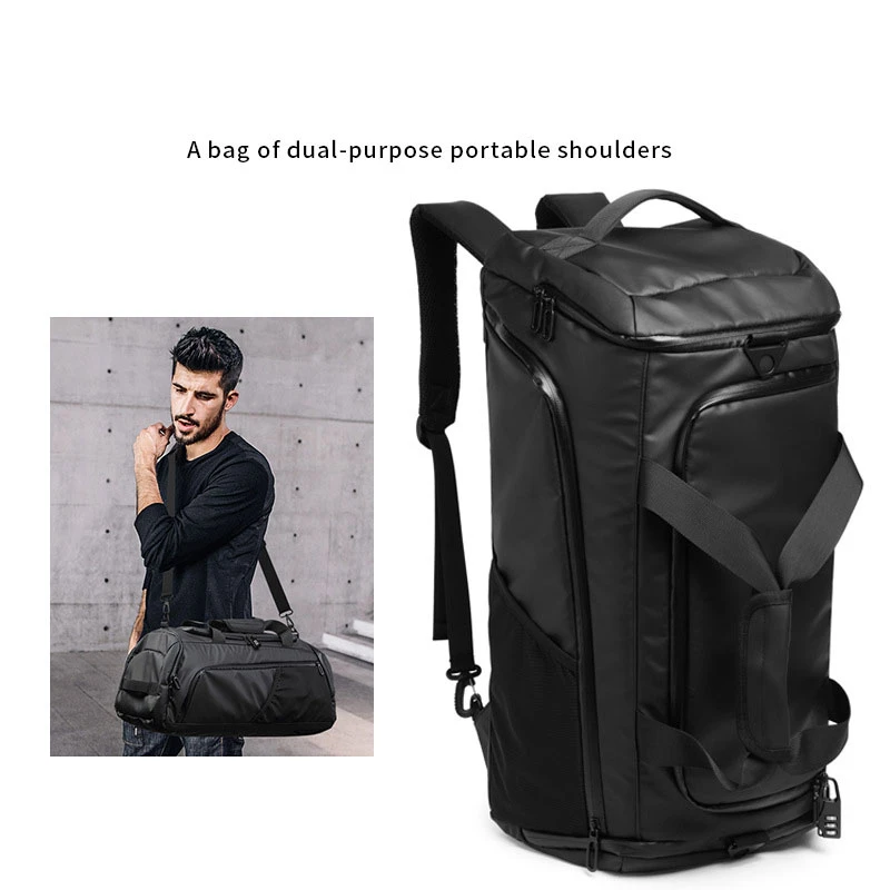 Mochila táctica impermeable MOLLE con compartimento seco y húmedo - imagen 4