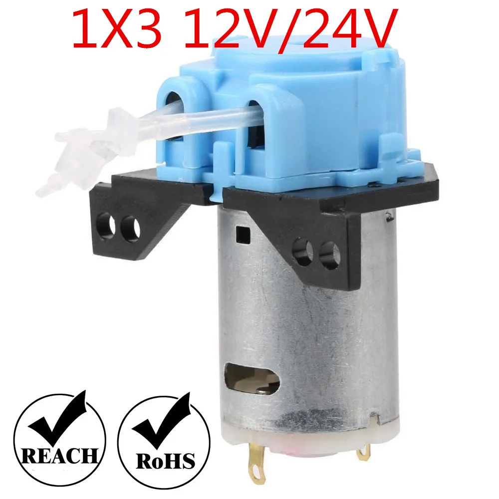 12V/24V colour mini peristaltic pump dosing pump for aquarium lab analytical water by GROTHEN