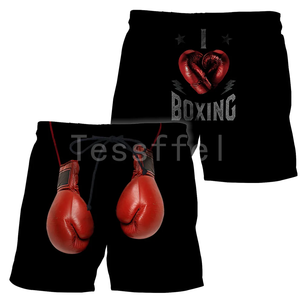 Tessffel Boxing Sports 3D Printed 2021 New Fashion Summer Casual Shorts Men/Women Harajuku Loose Beach Drop Shipping Style-B38