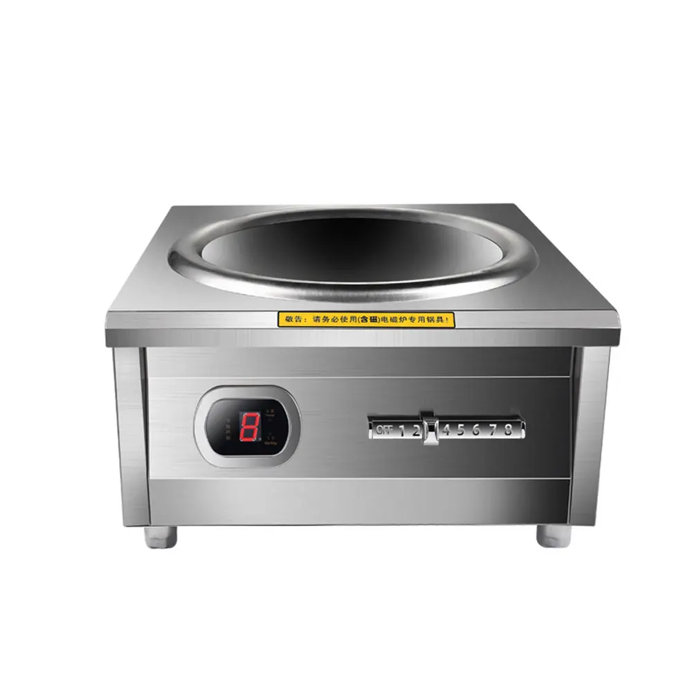 كبير الطاقة التجارية التعريفي طباخ 8000 واط شقة مقعر الكهربائية هون التعريفي طباخ الحساء المقلية موقد للطهي