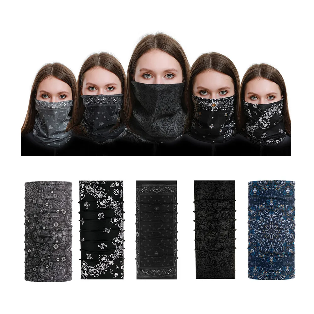 Men Camping Hiking Fishing Scarves Cycling Sports Bandana Outdoor Headscarves Riding Headwear Scarf Neck Mask Tube Magic Scarf