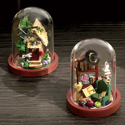 Cutebee DIY DollHouse Wooden Doll Houses Miniature Dollhouse Furniture Kit Toys for Children New Year Christmas Gift Casa