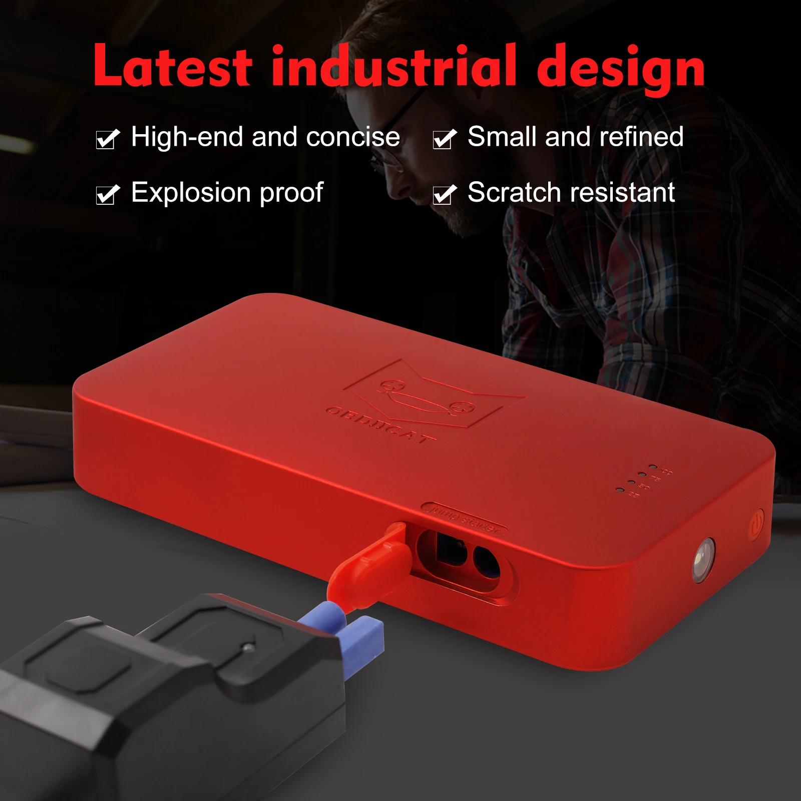 OBDIICAT-D16 D5 D8 A+ Car Jump Starter Auto Emergency For Starting Car Battery High Capacity Power Bank